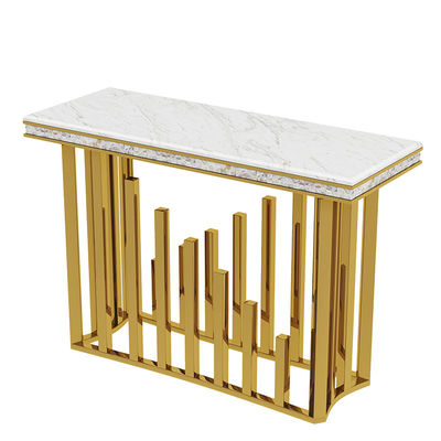 comprare Al dettaglio tavoli di console in acciaio inossidabile con coperture in marmo di alta qualità online manufacture