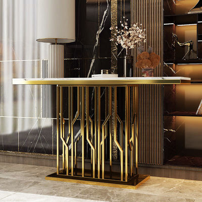 comprare 120 cm di lunghezza Marmo Console di ingresso stretto Tavolo con finitura lucida online manufacture