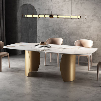 comprare Tavolo da pranzo di lusso in marmo quadrato, usato per gli inviti al matrimonio online manufacture