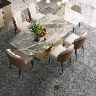 comprare Eleganti tavoli da pranzo in marmo con gambe in acciaio inossidabile - ordini in blocco online manufacture