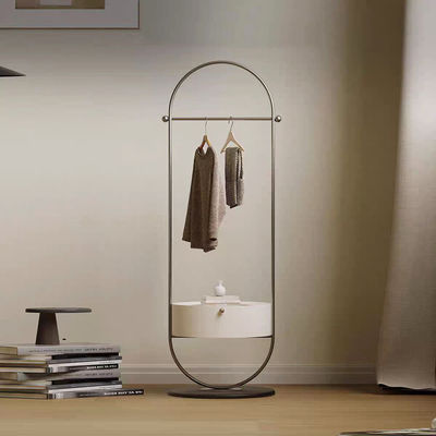 comprare Modern Luxury Gold / Silver Floor Coat Rack con armadietto di archiviazione online manufacture