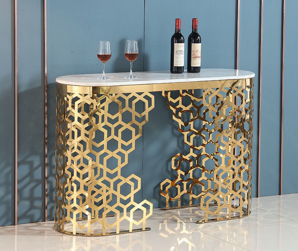 Tavolo da ingresso in marmo lungo 120cm/150cm Colore personalizzato